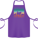 I Don't Eat My Homies Funny Vegan Vegetarian Cotton Apron 100% Organic Purple