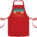 I Don't Eat My Homies Funny Vegan Vegetarian Cotton Apron 100% Organic Red