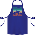 I Don't Eat My Homies Funny Vegan Vegetarian Cotton Apron 100% Organic Royal Blue