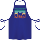 I Don't Eat My Homies Funny Vegan Vegetarian Cotton Apron 100% Organic Royal Blue