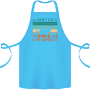 I Don't Eat My Homies Funny Vegan Vegetarian Cotton Apron 100% Organic Turquoise