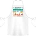 I Don't Eat My Homies Funny Vegan Vegetarian Cotton Apron 100% Organic White