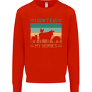 I Don't Eat My Homies Funny Vegan Vegetarian Kids Sweatshirt Jumper Bright Red