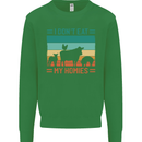 I Don't Eat My Homies Funny Vegan Vegetarian Kids Sweatshirt Jumper Irish Green
