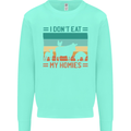 I Don't Eat My Homies Funny Vegan Vegetarian Kids Sweatshirt Jumper Peppermint
