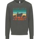 I Don't Eat My Homies Funny Vegan Vegetarian Kids Sweatshirt Jumper Storm Grey