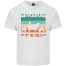 I Don't Eat My Homies Funny Vegan Vegetarian Kids T-Shirt Childrens White