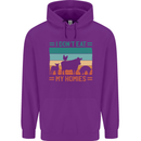 I Don't Eat My Homies Funny Vegan Vegetarian Mens 80% Cotton Hoodie Purple