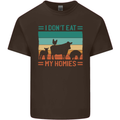 I Don't Eat My Homies Funny Vegan Vegetarian Mens Cotton T-Shirt Tee Top Dark Chocolate