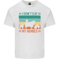 I Don't Eat My Homies Funny Vegan Vegetarian Mens Cotton T-Shirt Tee Top White