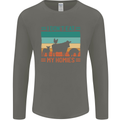 I Don't Eat My Homies Funny Vegan Vegetarian Mens Long Sleeve T-Shirt Charcoal