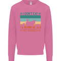 I Don't Eat My Homies Funny Vegan Vegetarian Mens Sweatshirt Jumper Azalea