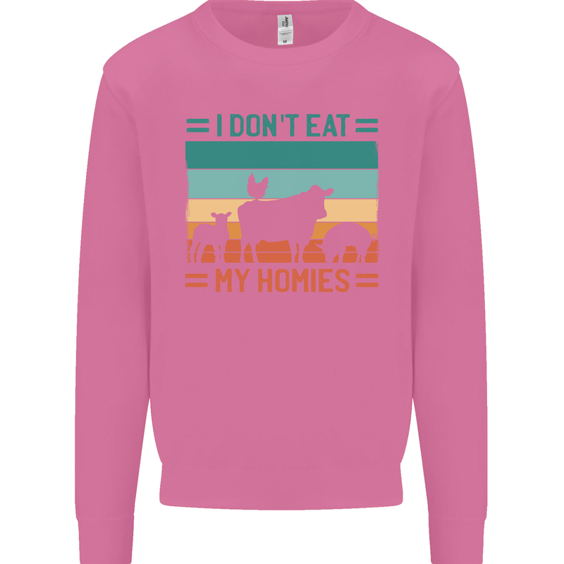 I Don't Eat My Homies Funny Vegan Vegetarian Mens Sweatshirt Jumper Azalea