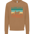I Don't Eat My Homies Funny Vegan Vegetarian Mens Sweatshirt Jumper Caramel Latte