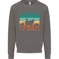 I Don't Eat My Homies Funny Vegan Vegetarian Mens Sweatshirt Jumper Charcoal