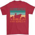I Don't Eat My Homies Funny Vegan Vegetarian Mens T-Shirt 100% Cotton Red