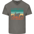 I Don't Eat My Homies Funny Vegan Vegetarian Mens V-Neck Cotton T-Shirt Charcoal