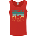 I Don't Eat My Homies Funny Vegan Vegetarian Mens Vest Tank Top Red