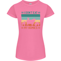 I Don't Eat My Homies Funny Vegan Vegetarian Womens Petite Cut T-Shirt Azalea