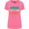 I Don't Eat My Homies Funny Vegan Vegetarian Womens Wider Cut T-Shirt Azalea