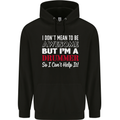 I Don't Mean I'm a Drummer Drumming Drum Childrens Kids Hoodie Black