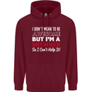 I Don't Mean I'm a Drummer Drumming Drum Childrens Kids Hoodie Maroon
