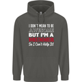 I Don't Mean I'm a Drummer Drumming Drum Childrens Kids Hoodie Storm Grey