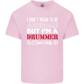 I Don't Mean I'm a Drummer Drumming Drum Kids T-Shirt Childrens Light Pink