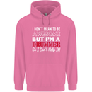 I Don't Mean I'm a Drummer Drumming Drum Mens 80% Cotton Hoodie Azelea