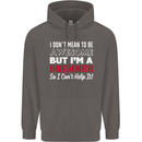 I Don't Mean I'm a Drummer Drumming Drum Mens 80% Cotton Hoodie Charcoal