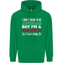 I Don't Mean I'm a Drummer Drumming Drum Mens 80% Cotton Hoodie Irish Green
