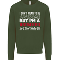 I Don't Mean I'm a Drummer Drumming Drum Mens Sweatshirt Jumper Forest Green