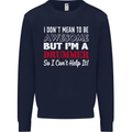 I Don't Mean I'm a Drummer Drumming Drum Mens Sweatshirt Jumper Navy Blue