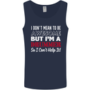 I Don't Mean I'm a Drummer Drumming Drum Mens Vest Tank Top Navy Blue