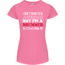 I Don't Mean I'm a Drummer Drumming Drum Womens Petite Cut T-Shirt Azalea