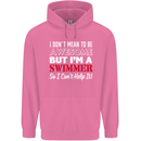 I Don't Mean I'm a Swimmer Swimming Childrens Kids Hoodie Azalea