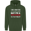 I Don't Mean I'm a Swimmer Swimming Childrens Kids Hoodie Forest Green