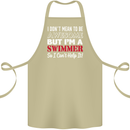 I Don't Mean I'm a Swimmer Swimming Cotton Apron 100% Organic Khaki