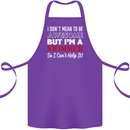 I Don't Mean I'm a Swimmer Swimming Cotton Apron 100% Organic Purple