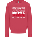 I Don't Mean I'm a Swimmer Swimming Kids Sweatshirt Jumper Heliconia