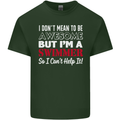 I Don't Mean I'm a Swimmer Swimming Mens Cotton T-Shirt Tee Top Forest Green