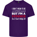 I Don't Mean I'm a Swimmer Swimming Mens Cotton T-Shirt Tee Top Purple