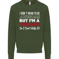 I Don't Mean I'm a Swimmer Swimming Mens Sweatshirt Jumper Forest Green