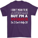 I Don't Mean I'm a Swimmer Swimming Mens T-Shirt Cotton Gildan Purple