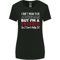 I Don't Mean I'm a Swimmer Swimming Womens Wider Cut T-Shirt Black
