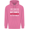 I Don't Mean to Be Awesome Biker Motorbike Mens 80% Cotton Hoodie Azelea