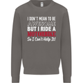I Don't Mean to Be Awesome Biker Motorbike Mens Sweatshirt Jumper Charcoal