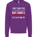I Don't Mean to Be Awesome Biker Motorbike Mens Sweatshirt Jumper Purple