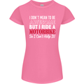 I Don't Mean to Be Awesome Biker Motorbike Womens Petite Cut T-Shirt Azalea
