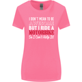 I Don't Mean to Be Awesome Biker Motorbike Womens Wider Cut T-Shirt Azalea